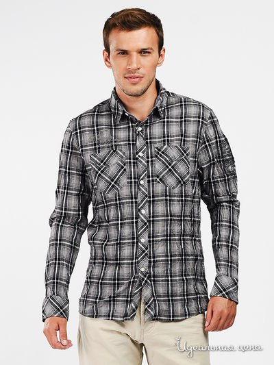 Рубашка TIME OUT, цвет цвет серый / принт клетка