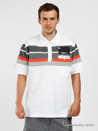 Поло Rocawear, цвет цвет белый / серый