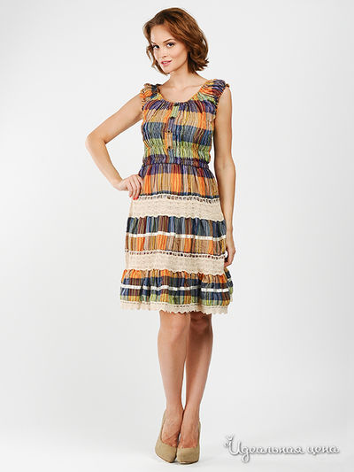 Платье Star Rise, цвет цвет бежевый / мультиколор