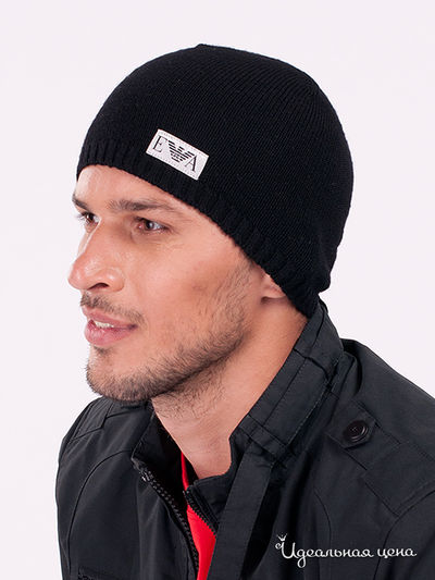 Шапка Moschino аксессуары, цвет цвет черный