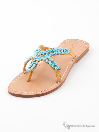 Сандалии Mystique, цвет цвет бирюзовый / темно-бежевый