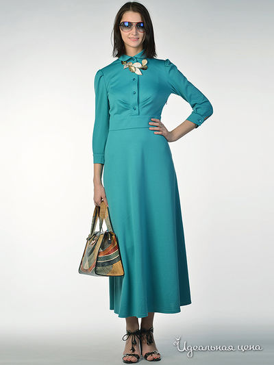 Платье MAY BE by Nastya Sergeeva, цвет цвет изумрудный