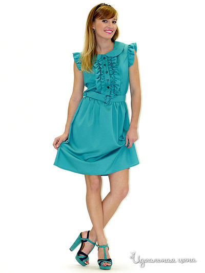 Платье MAY BE by Nastya Sergeeva, цвет цвет голубой