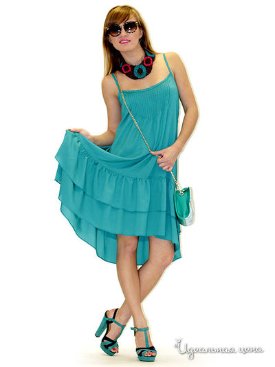 Платье MAY BE by Nastya Sergeeva, цвет цвет голубой