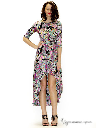 Платье MAY BE by Nastya Sergeeva, цвет цвет черный / розовый