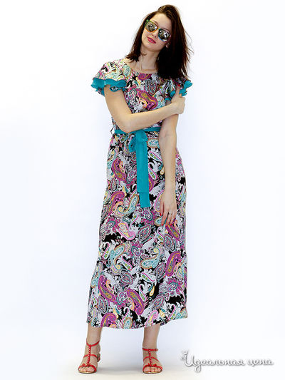 Платье MAY BE by Nastya Sergeeva, цвет цвет черный / розовый