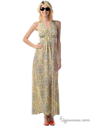 Платье MAY BE by Nastya Sergeeva, цвет цвет желто-зеленый