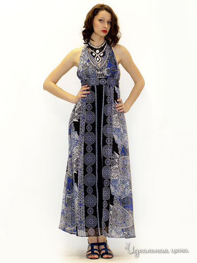 Платье MAY BE by Nastya Sergeeva, цвет цвет синий / черный