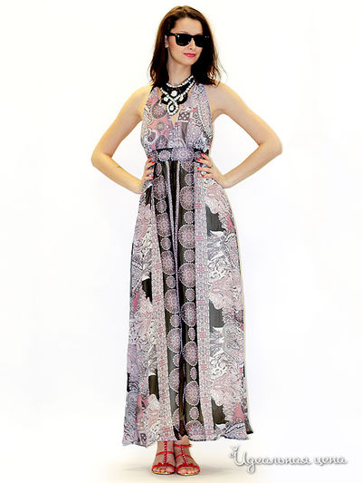 Платье MAY BE by Nastya Sergeeva, цвет цвет розовый / черный