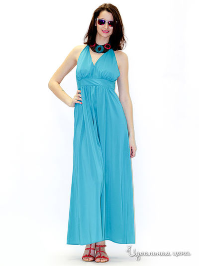 Платье MAY BE by Nastya Sergeeva, цвет цвет бирюзовый