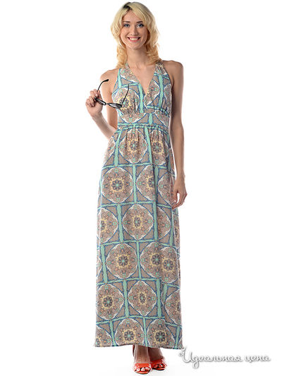 Платье MAY BE by Nastya Sergeeva, цвет цвет салатово-голубой