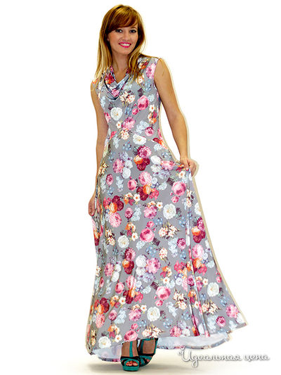 Платье MAY BE by Nastya Sergeeva, цвет цвет светло-серый