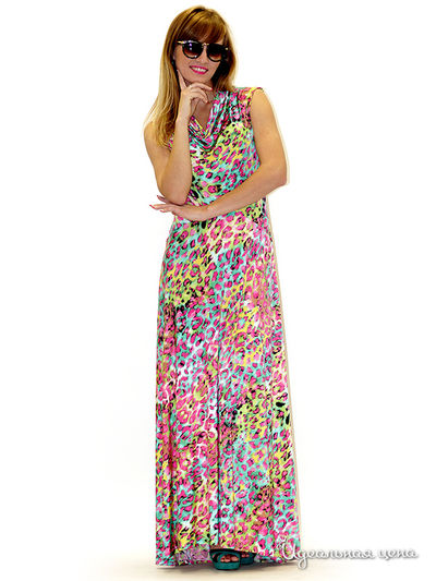 Платье MAY BE by Nastya Sergeeva, цвет цвет красный / желтый