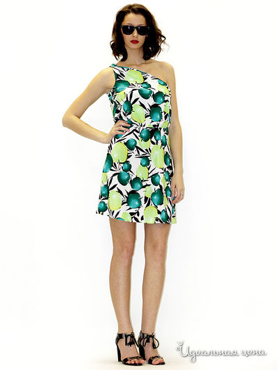 Платье MAY BE by Nastya Sergeeva, цвет цвет фруктовый / зеленый