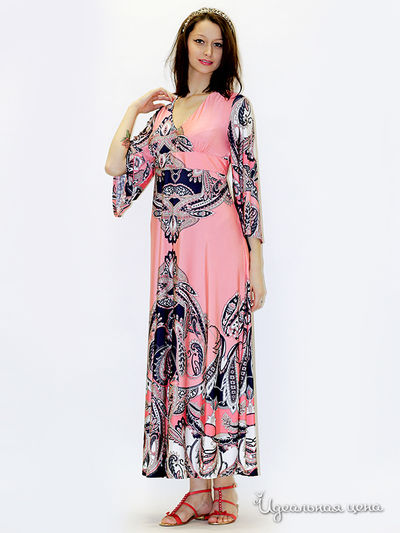 Платье MAY BE by Nastya Sergeeva, цвет цвет розовый / синий