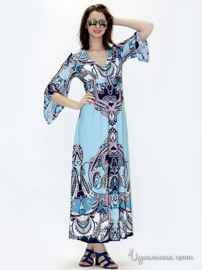 Платье MAY BE by Nastya Sergeeva, цвет цвет голубой / синий