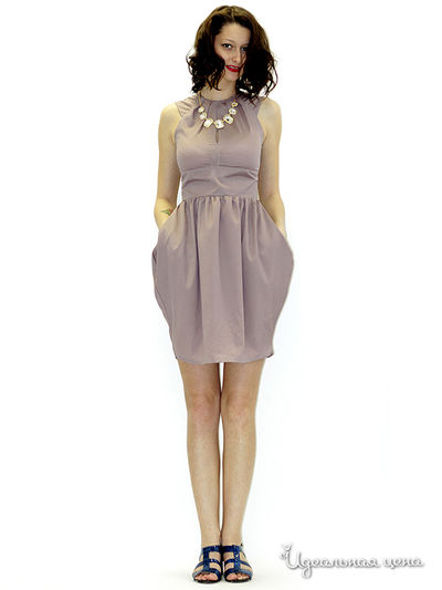 Платье MAY BE by Nastya Sergeeva, цвет цвет мокко