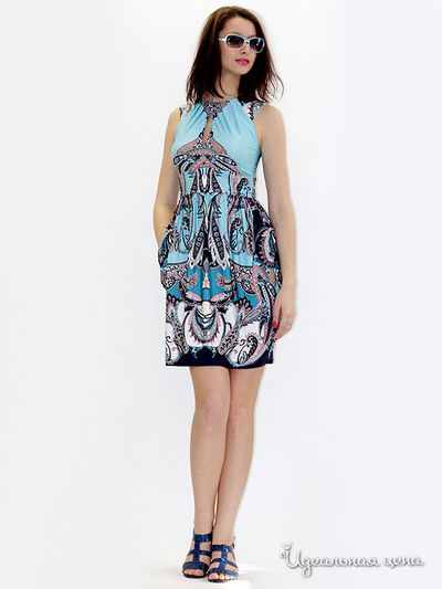 Платье MAY BE by Nastya Sergeeva, цвет цвет голубой / синий