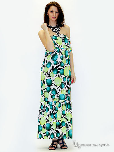 Платье MAY BE by Nastya Sergeeva, цвет цвет зеленый / фруктовый