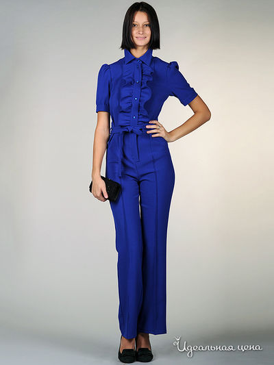 Комбинезон MAY BE by Nastya Sergeeva, цвет цвет васильковый