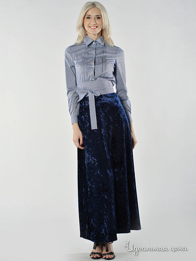 Юбка MAY BE by Nastya Sergeeva, цвет цвет синий