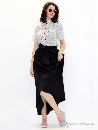 Юбка MAY BE by Nastya Sergeeva, цвет цвет черный