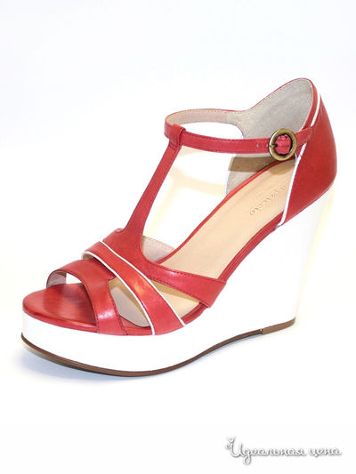 Босоножки Capriccio, цвет цвет красный / белый