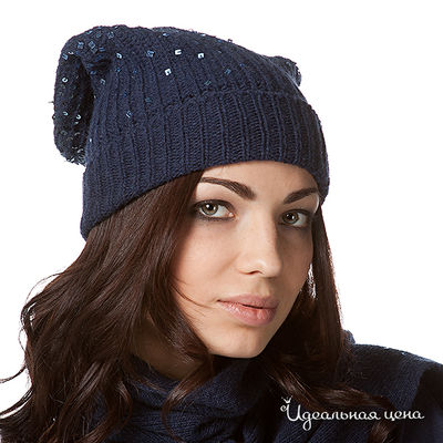 Шапка Pinko, цвет цвет темно-синий