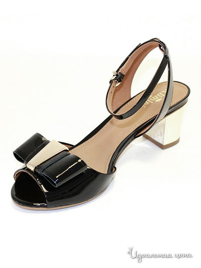 Босоножки Klimini, цвет цвет черный глянцевый