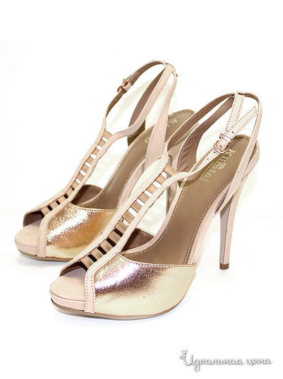 Туфли Klimini, цвет цвет золотой