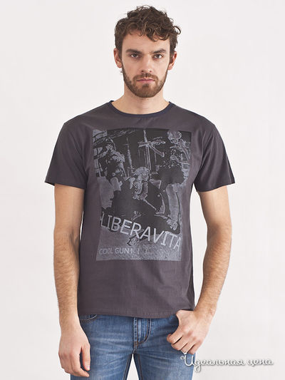 Футболка Liberavita, цвет цвет серый