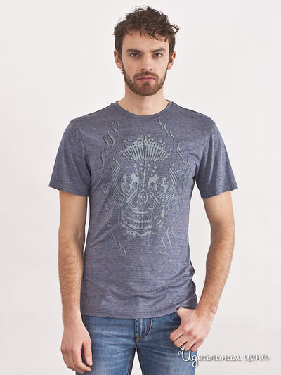 Футболка Liberavita, цвет цвет синий / принт паук