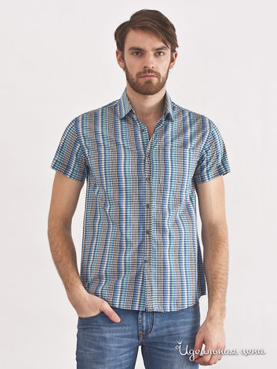 Рубашка Liberavita, цвет принт зеленая клетка