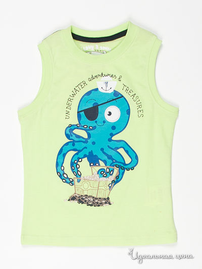 Майка 5 10 15, цвет цвет черный / салатовый