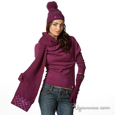 Шарф Pinko, цвет цвет бордовый