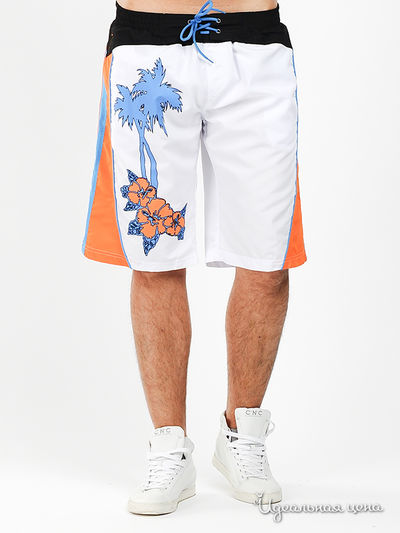Шорты Realto, цвет цвет белый / оранжевый