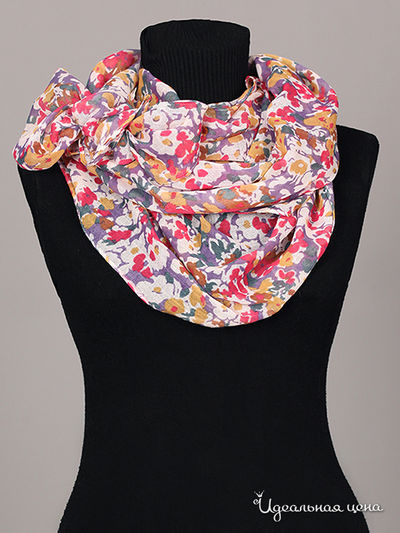 Шарф Живой шёлк, цвет цвет мультиколор