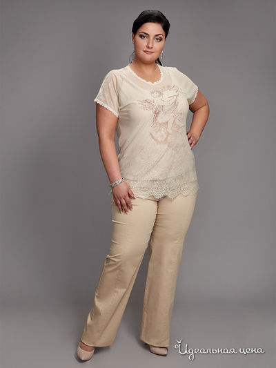 Блуза Natura, цвет цвет шампанского