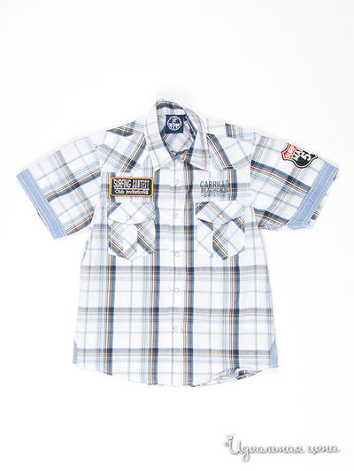 Рубашка WPM, цвет цвет белый / принт клетка