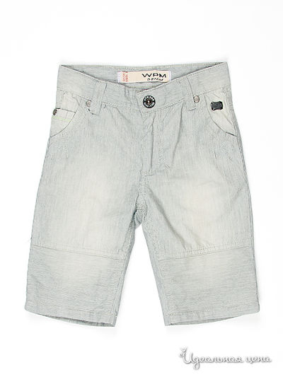 Шорты WPM, цвет цвет серый / принт узкая полоска