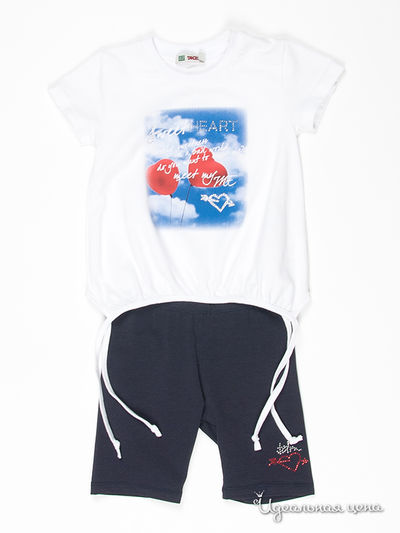 Комплект(футболка, шорты) Tandem, цвет цвет белый / синий