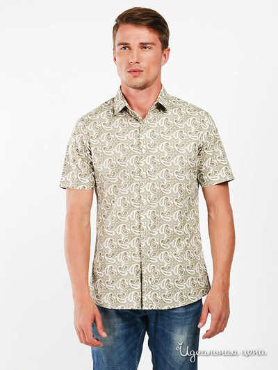 Рубашка UF4M, цвет цвет оливковый / белый