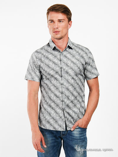 Рубашка UF4M, цвет цвет серый / белый