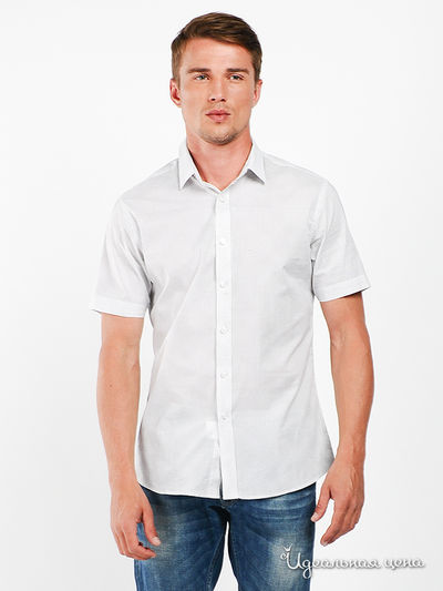 Рубашка UF4M мужская, цвет белый / черный