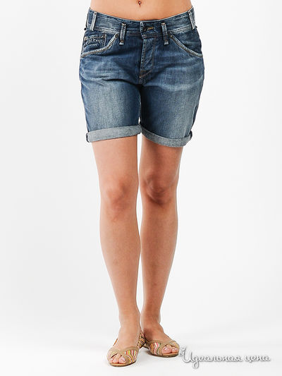 Шорты Pepe Jeans London, цвет цвет синий