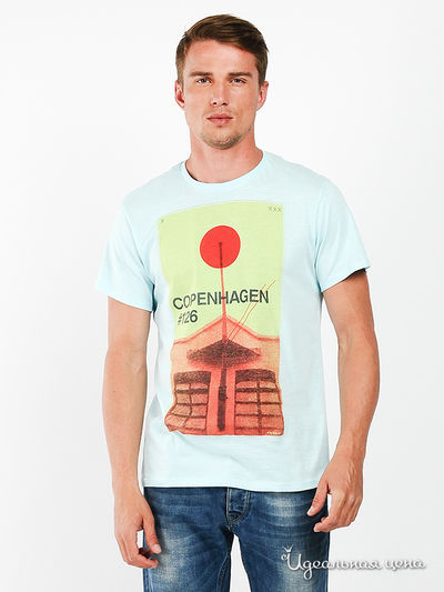 Футболка G-Go, цвет цвет голубой