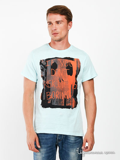 Футболка G-Go, цвет цвет голубой