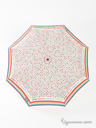 Зонт Moschino, цвет цвет молочный / принт капельки