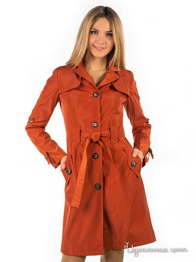 Плащ Alisaline, цвет цвет терракотовый