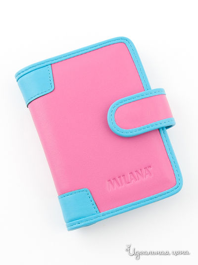 Визитница Milana, цвет цвет фуксия / голубой